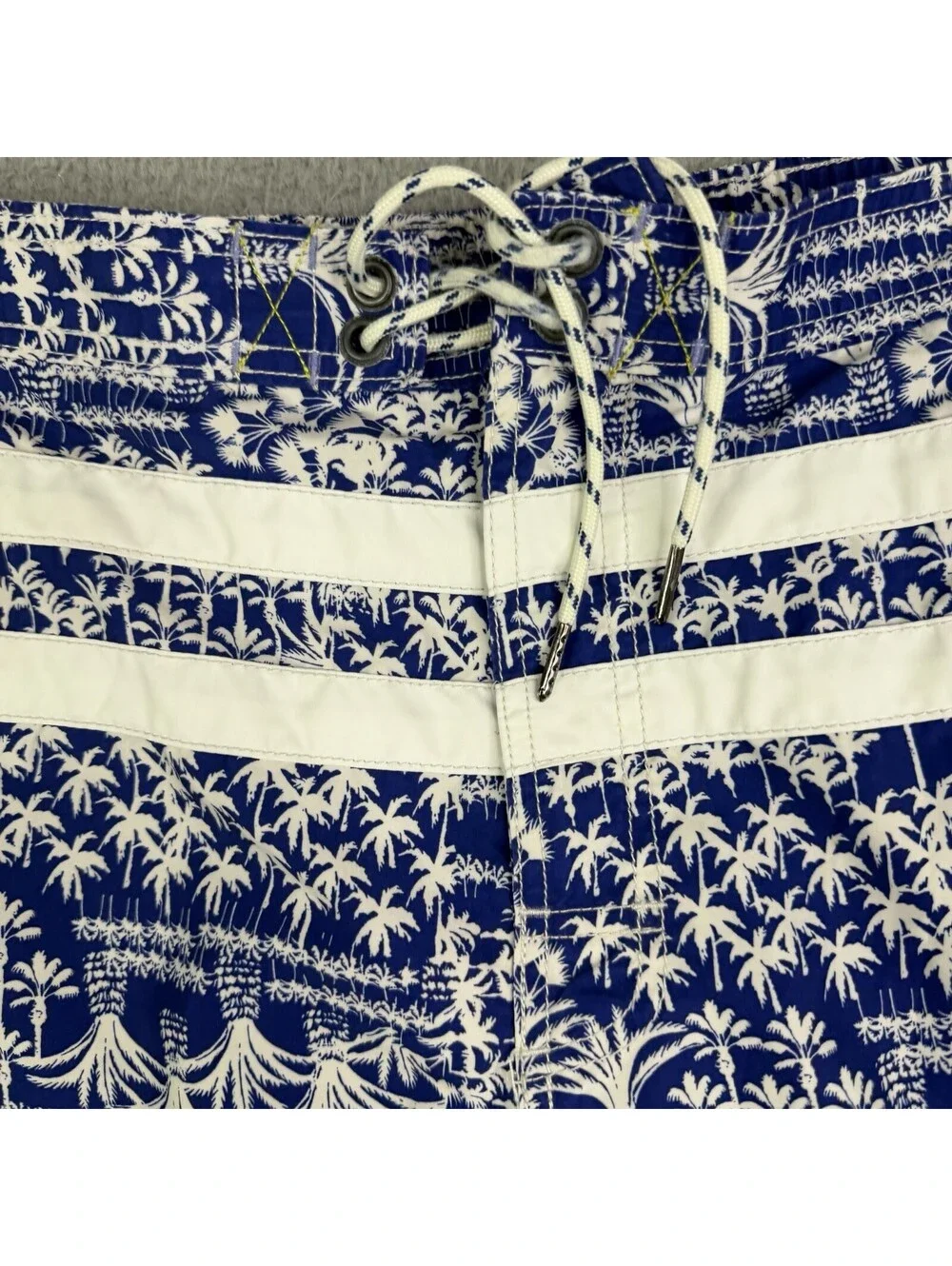 Tommy Bahama Relax Palm Trees Tropical Blue Swim Trunks Men's XL Lined